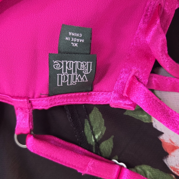 Wild Fable Hot Pink Mini Dress With Rose Cover - Picture 5 of 7